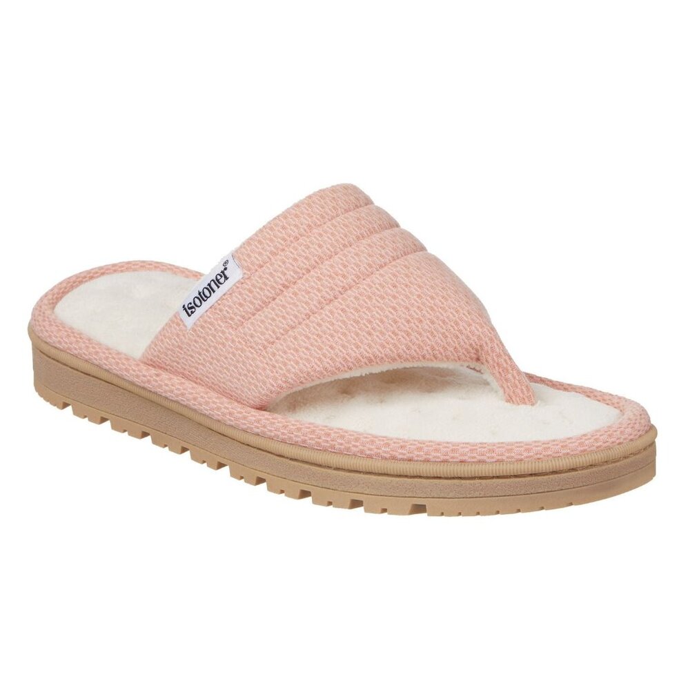 isotoner Active Women's Thong Slippers Color: Pink Clay Size: XL NEW
